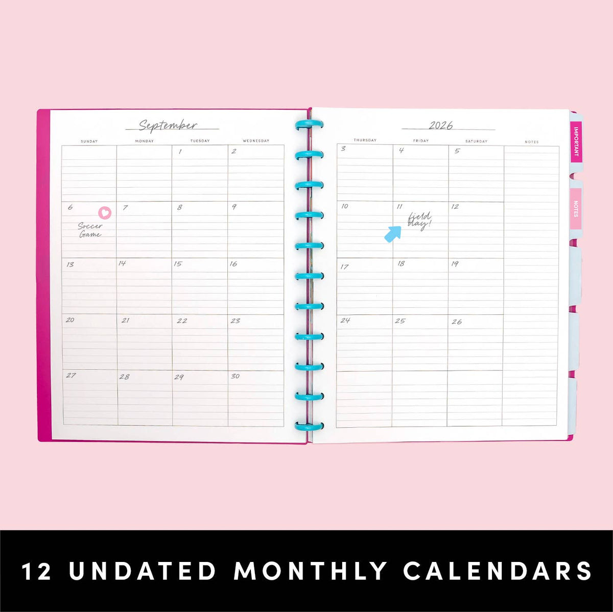 Large Discbound Lined Journal Notebook
