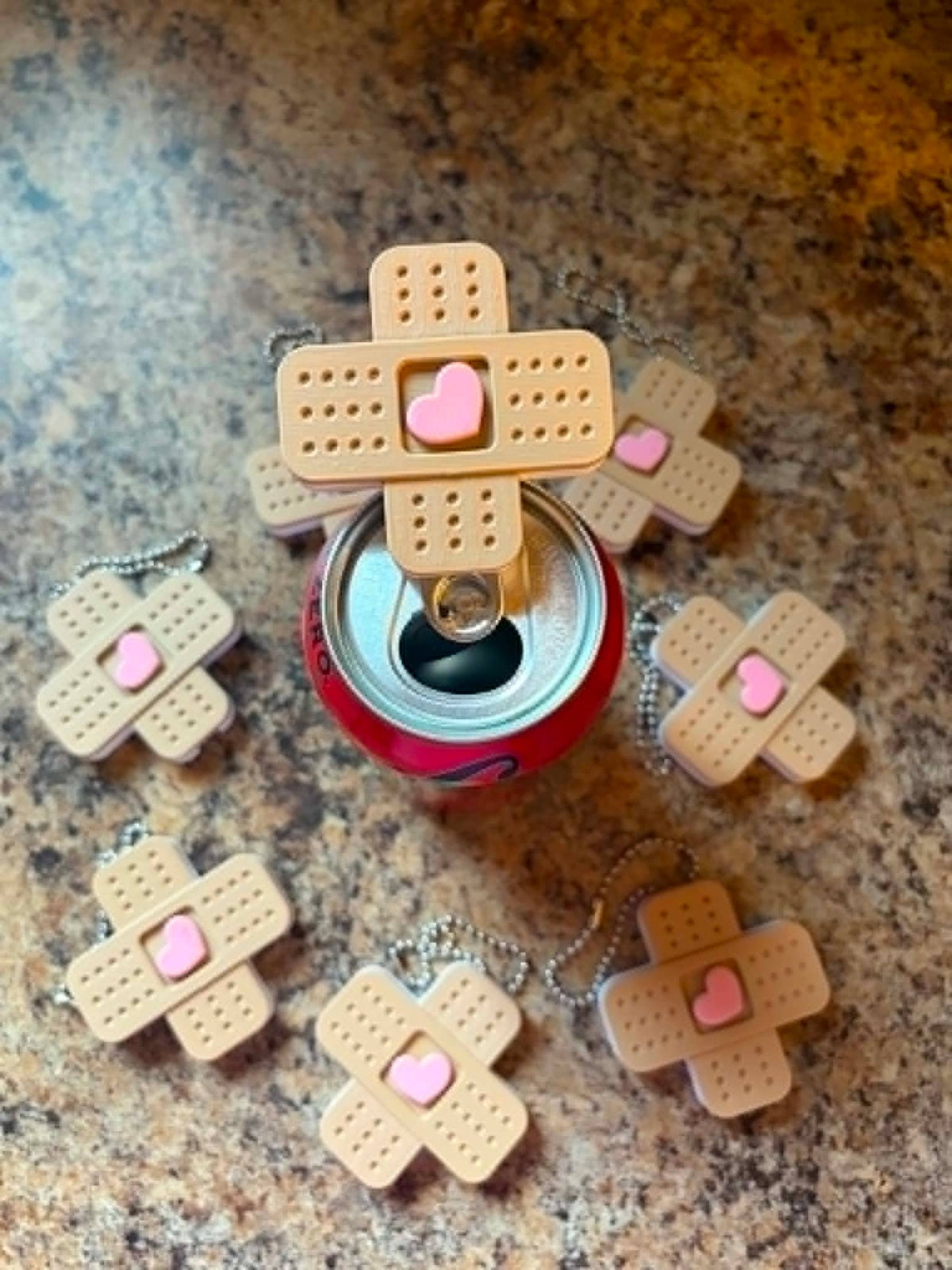 Bandage Can Tab Opener Keychain