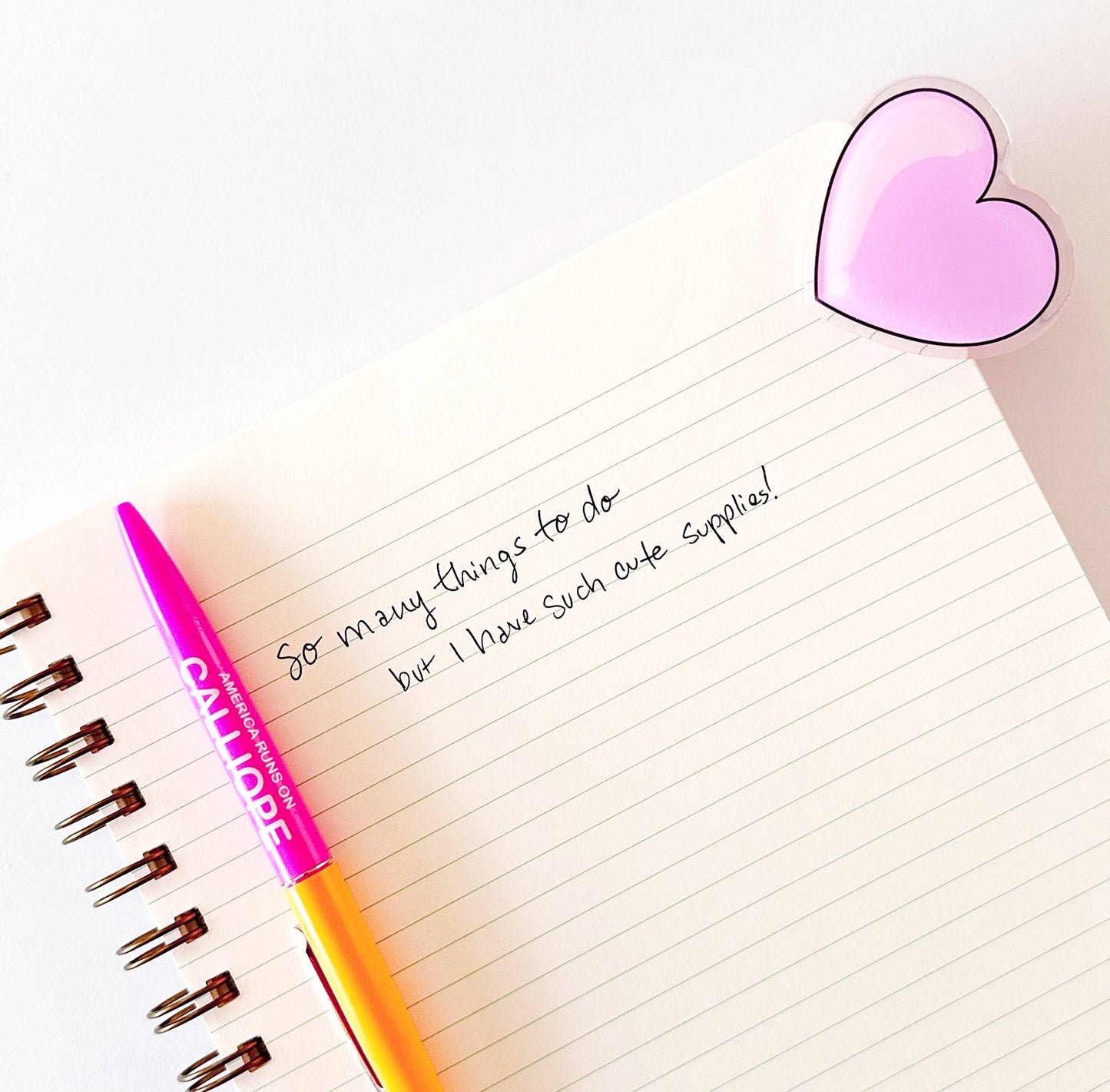 Pink Heart Clip