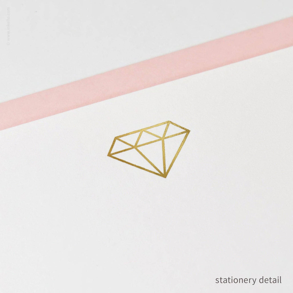Stationery Set with Gold Gem