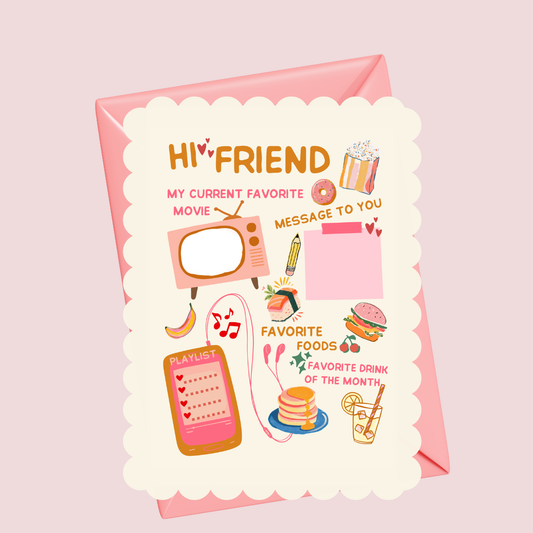 Pen Pal Gift Set | Friendship Mail Stationery Writing Kit