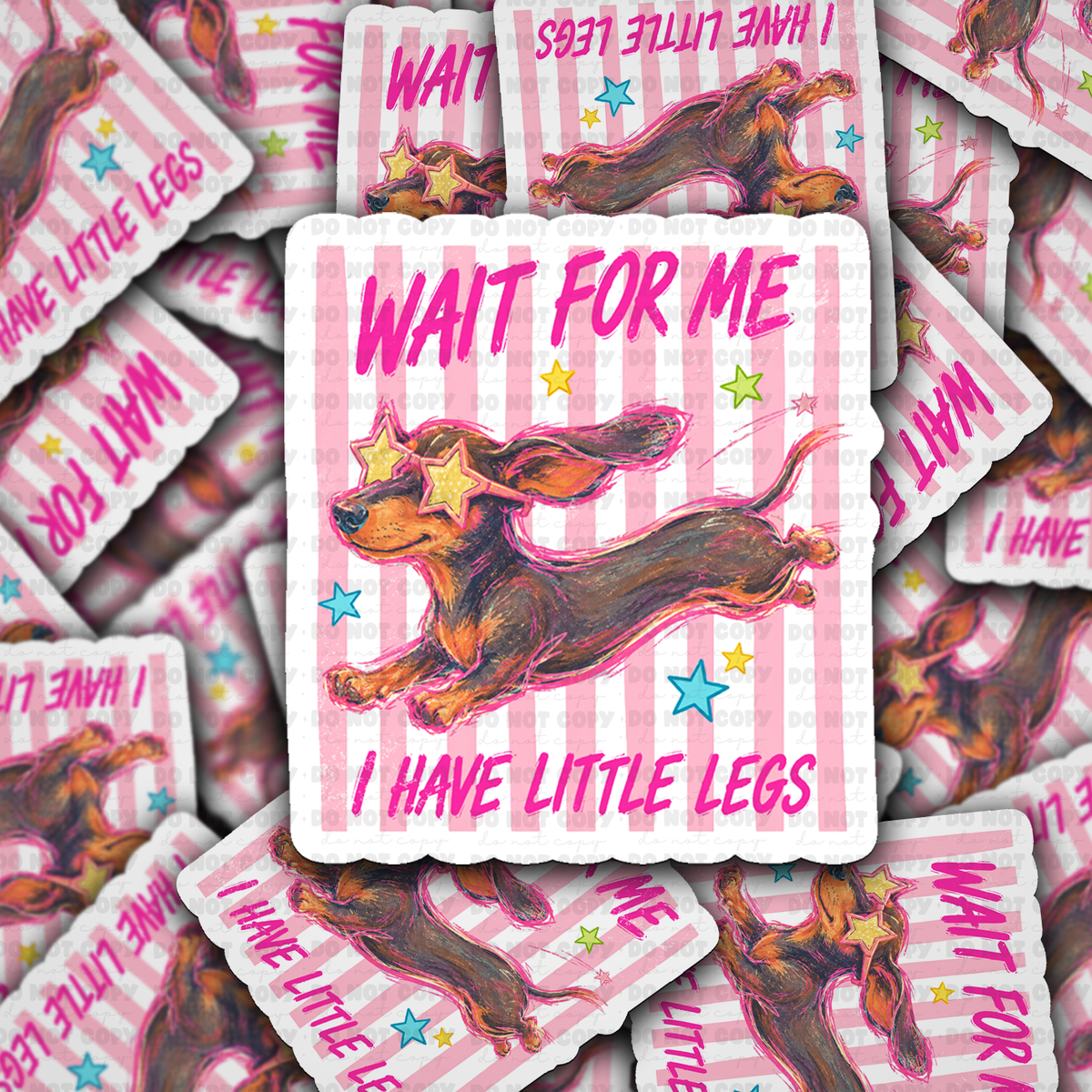 Wait For Me Die Cut sticker