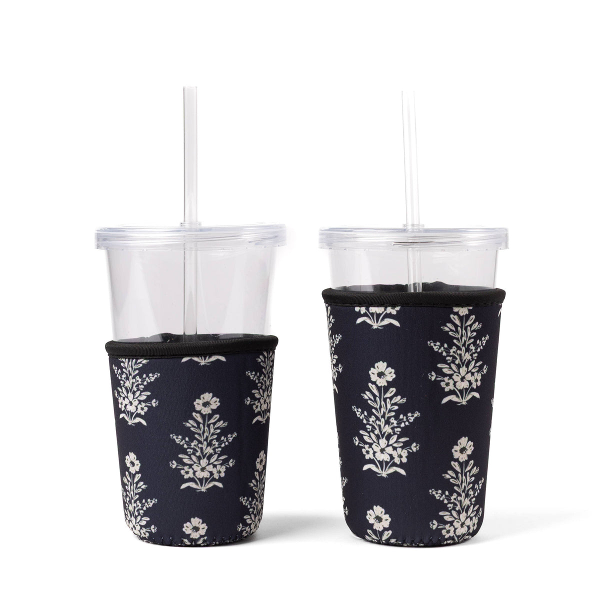 Floral Drink Sleeve | Iced Coffee Koozie | Drink Cover