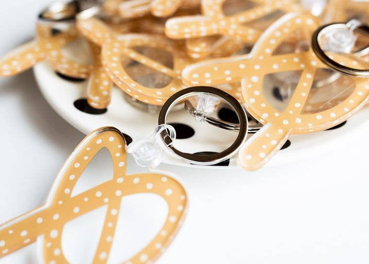 Pretzel Acrylic Keychain