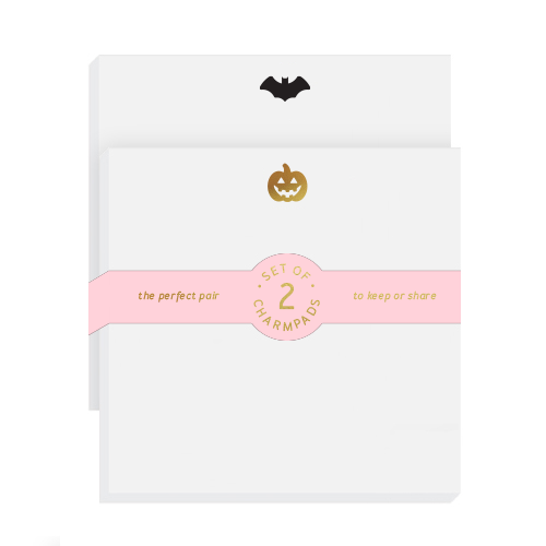 2 Pack Charmpad® // Bat + Jack-o'-Lantern
