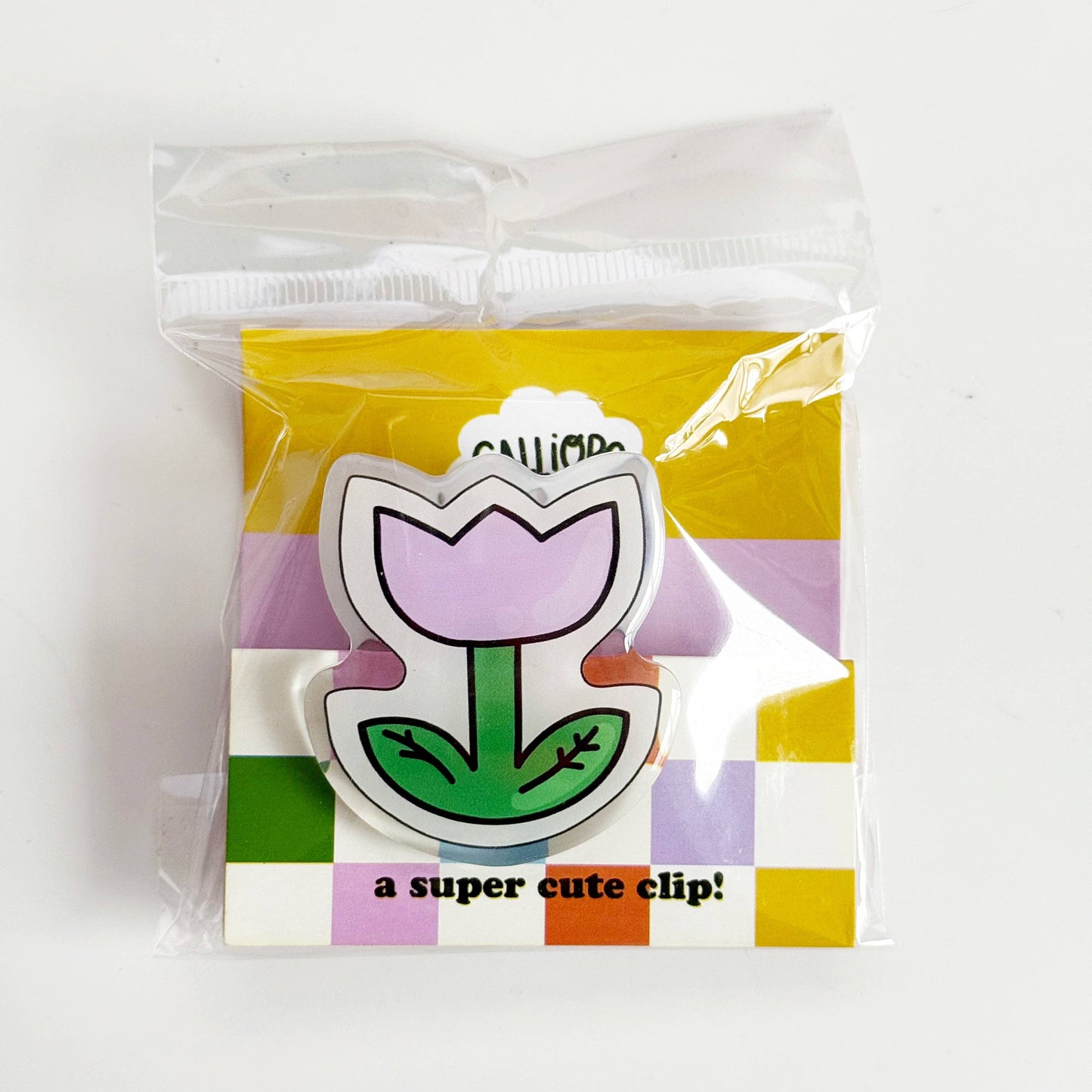 Purple Tulip Clip