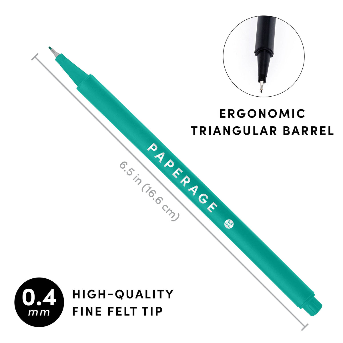 Felt Tip Fine Line Pastel Marker Pens