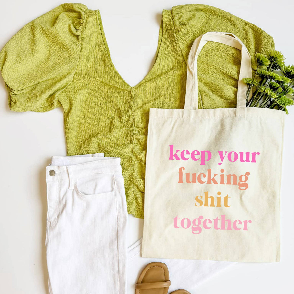 Keep It Together Tote Bag Funny Everyday Cotton Tote