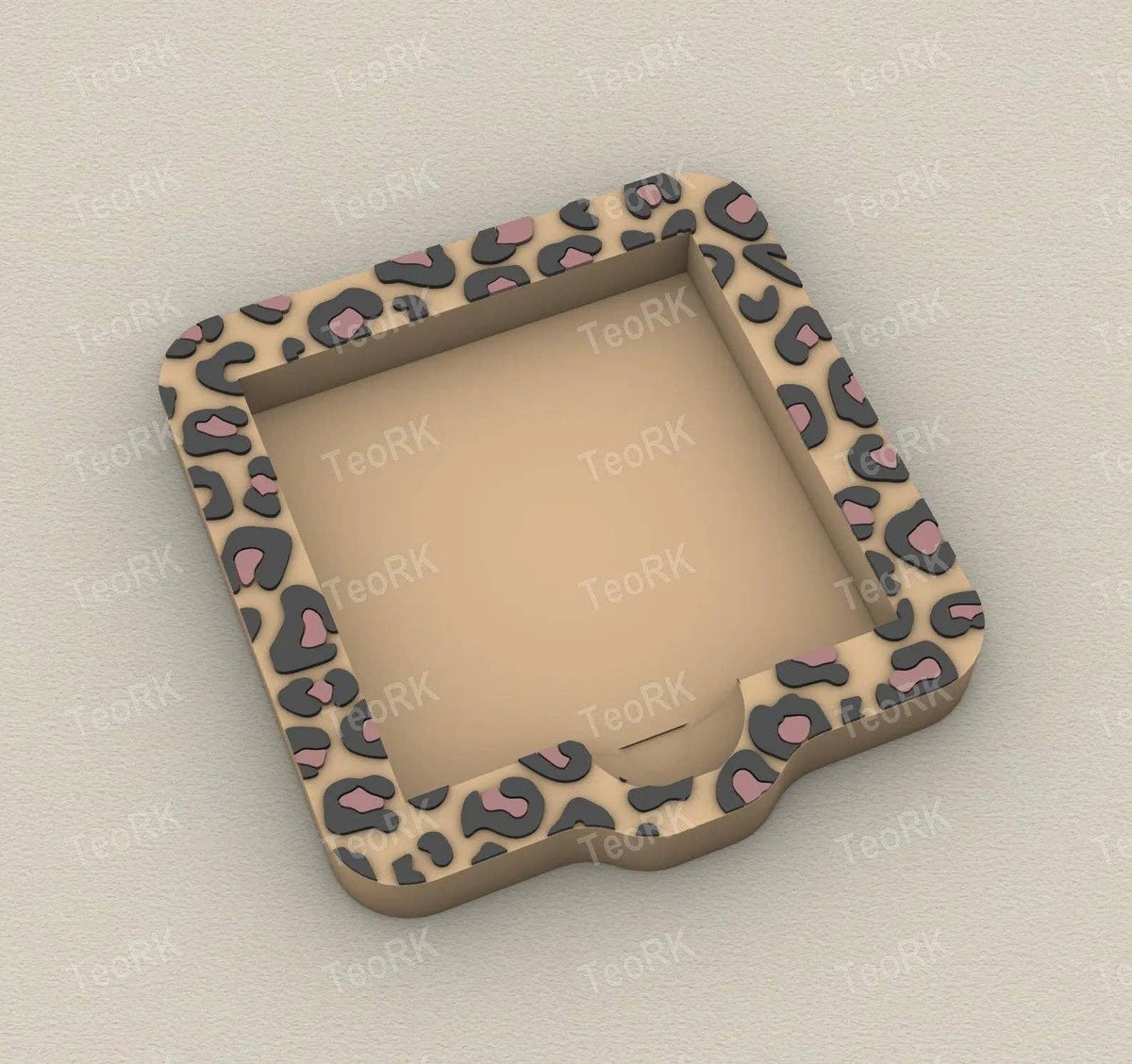 Sticky Note Holder - Leopard Print
