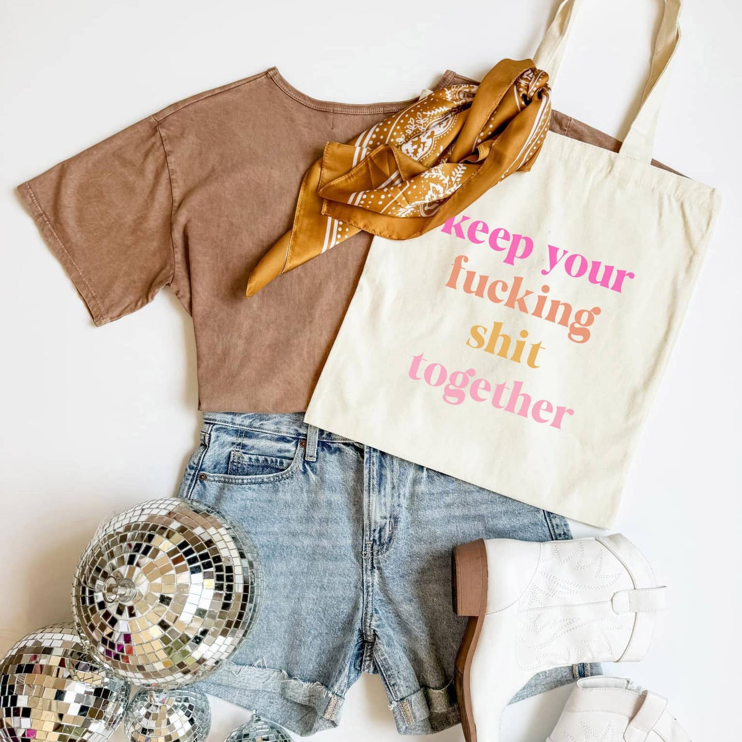 Keep It Together Tote Bag Funny Everyday Cotton Tote