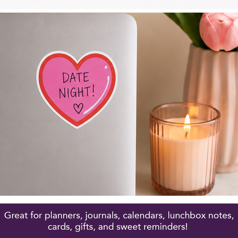 Heart Peel & Stick Notes | Notepad with Removable Stickers
