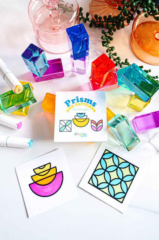 Prisms and Patterns Mini Coloring Book