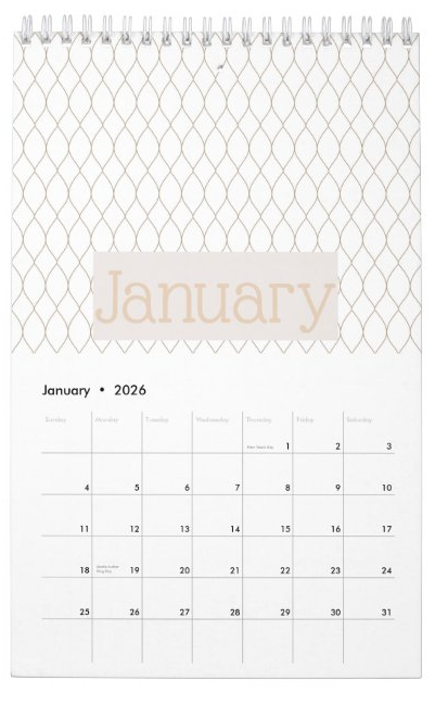 2026 Paper & Hide Calendar