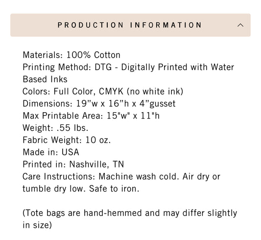 No Diggity Jumbo Canvas Tote