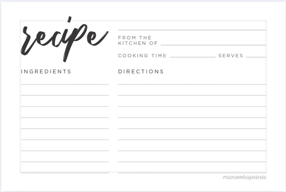 Recipe Cards