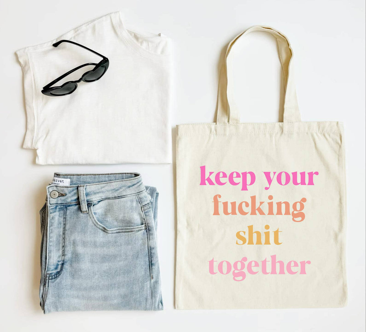 Keep It Together Tote Bag Funny Everyday Cotton Tote