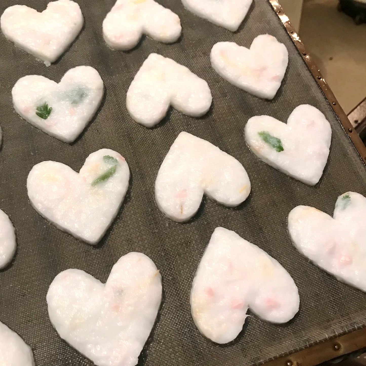 Floral Petite Handmade Paper Heart - Single