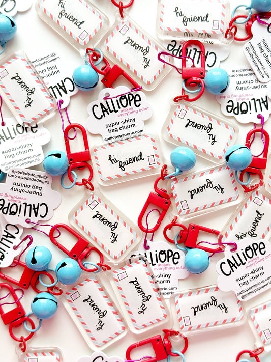Pen Pal Envelope Mini Bag Charm