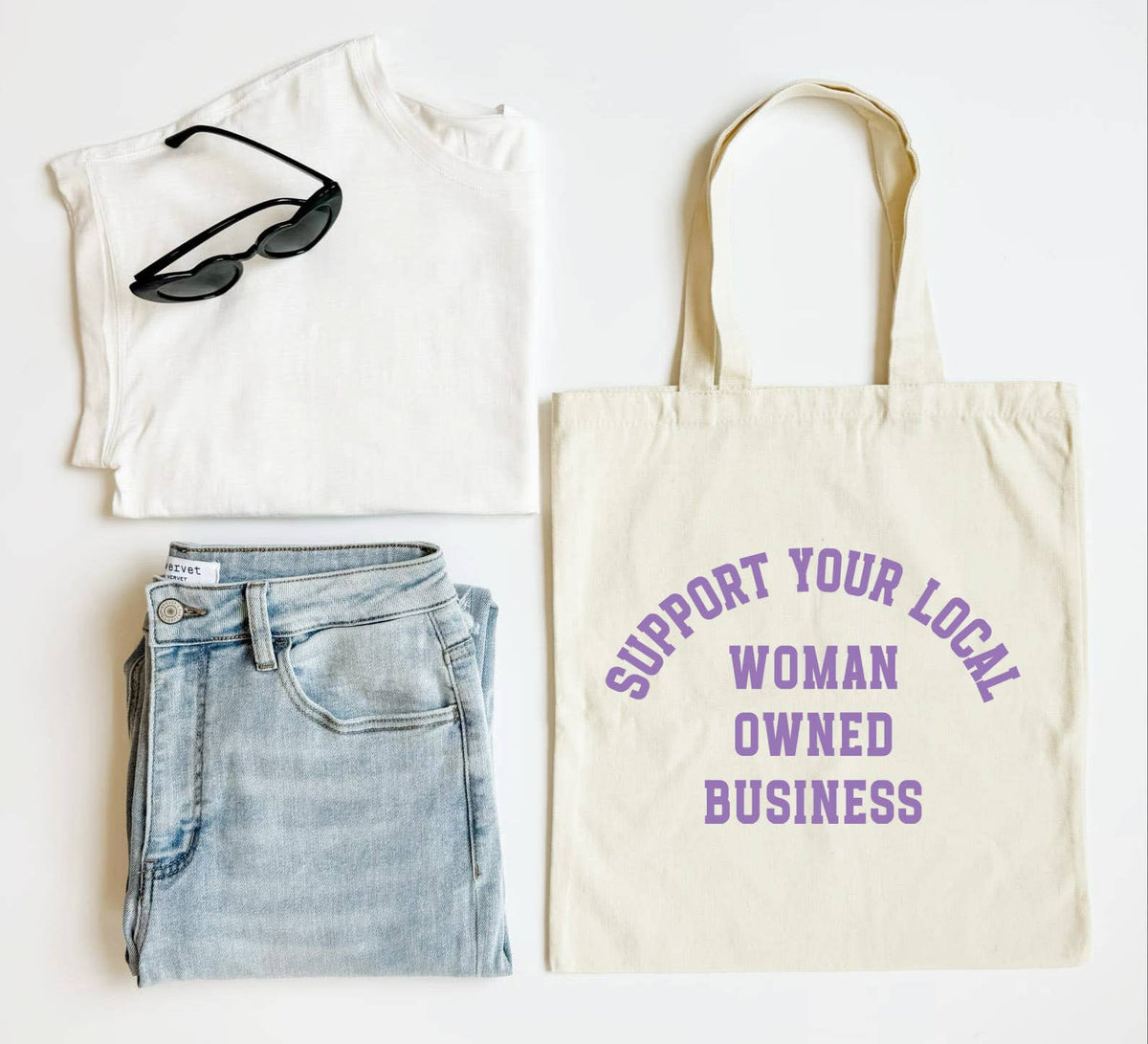 Support Woman Owned Business Tote Bag for Local Shops