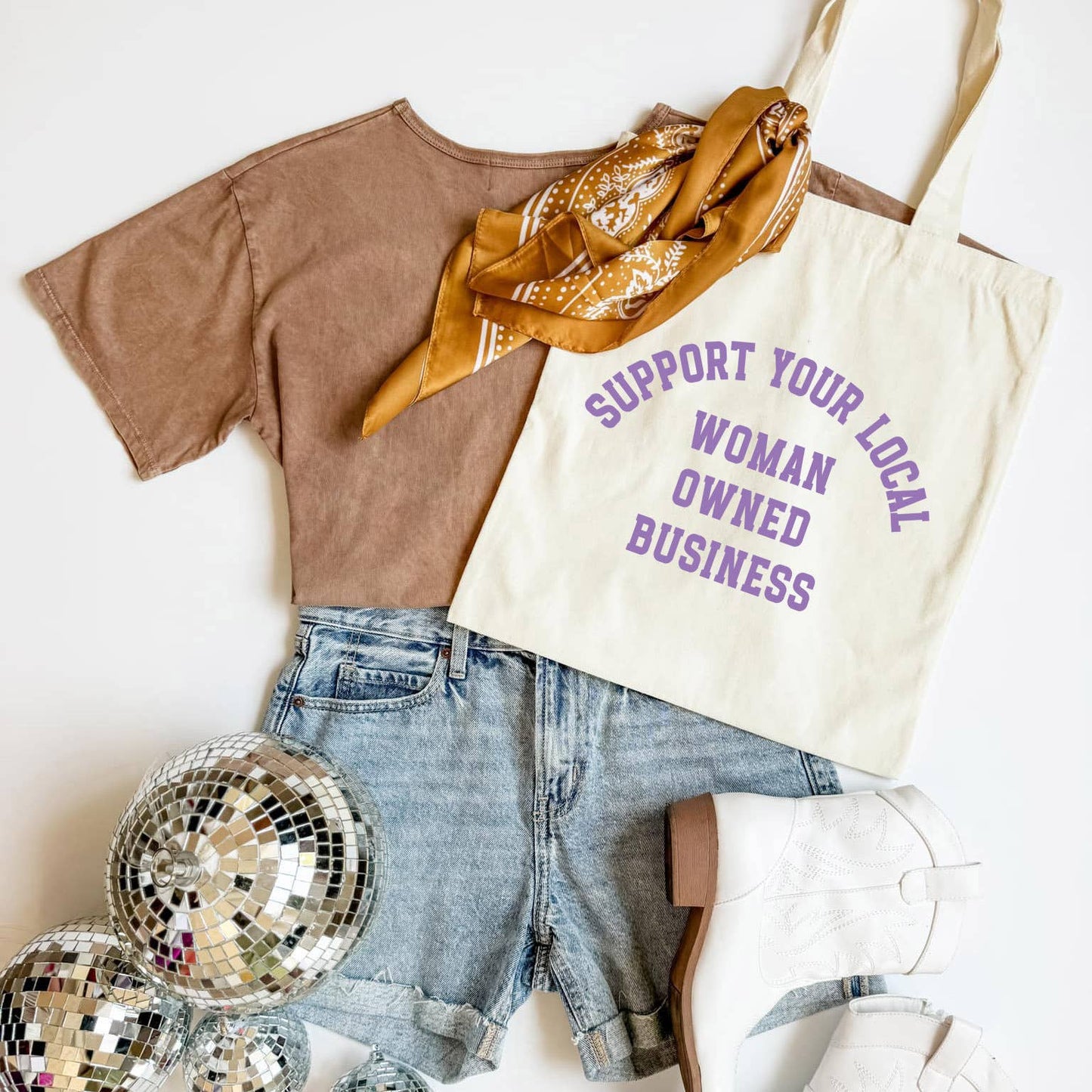 Support Woman Owned Business Tote Bag for Local Shops