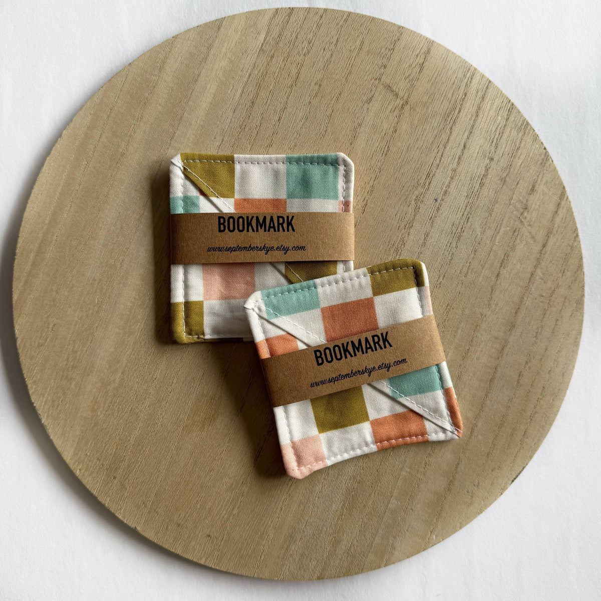 Retro Checker Corner Bookmark