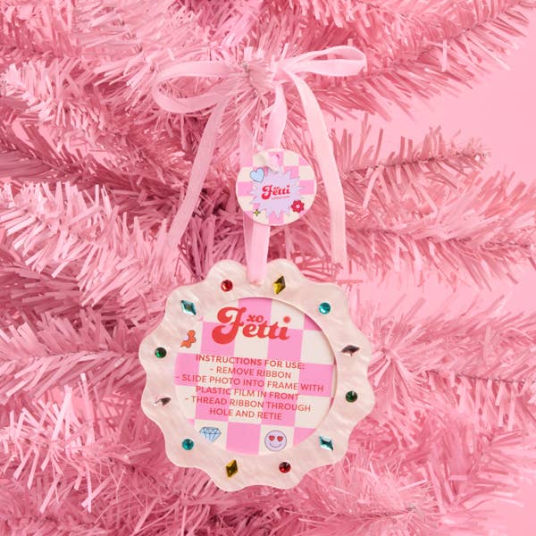 Picture Perfect Ornament - pink frame ornament Xmas Christmas Holiday Tree