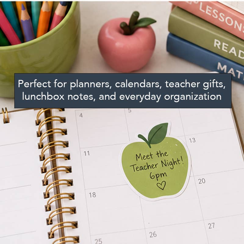 Apple Peel & Stick Notes | Notepad with Removable Sticker