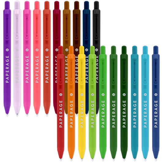 Retractable Gel Pens Rainbow