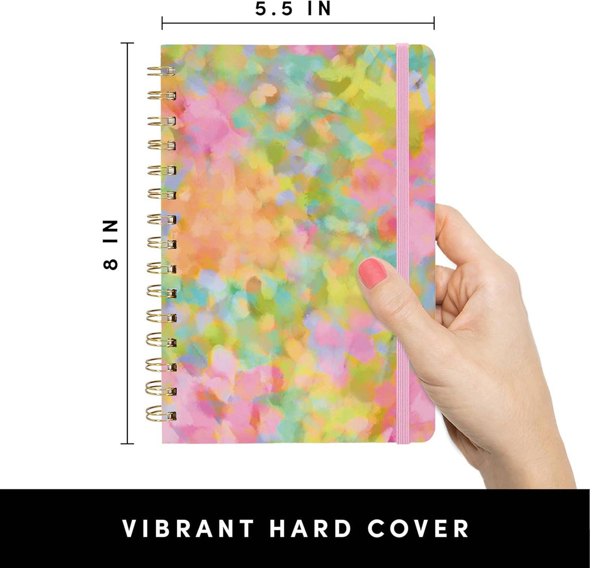 Whimsical Garden Hardcover Spiral Lined Journal Notebook