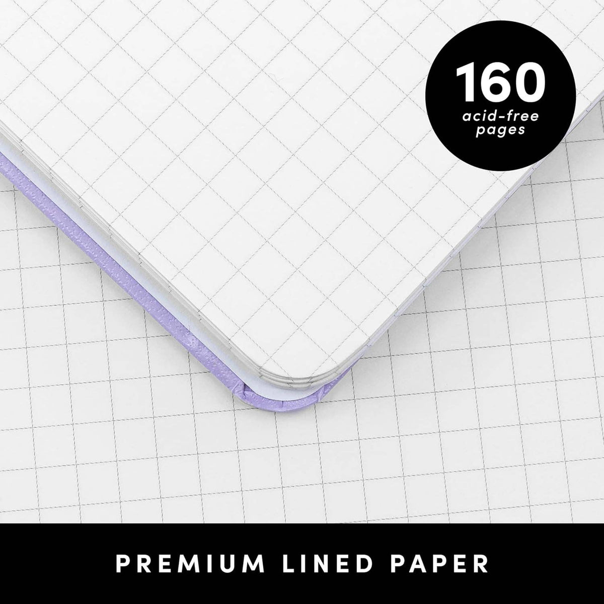 Spiral Bound Hardcover Grid Journal Notebook