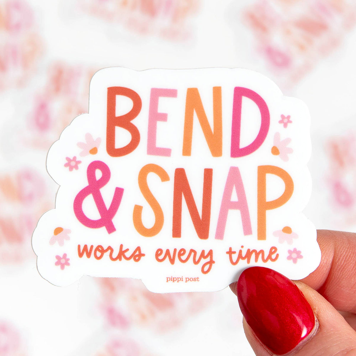 Bend & Snap Decal Sticker