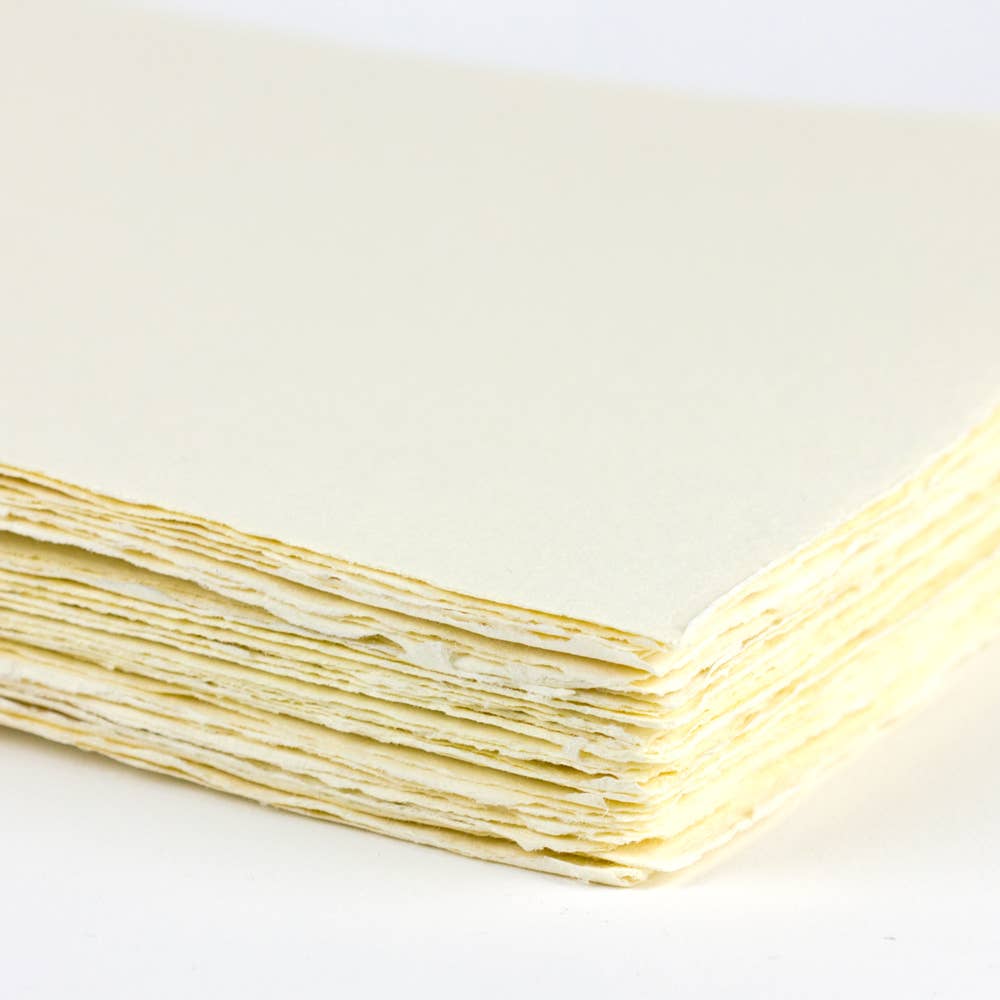 Cream Handmade Paper Pack