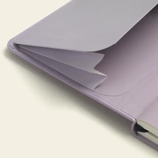 Lilac Lined Notebook, PU Leather, Hardcover - Everyday