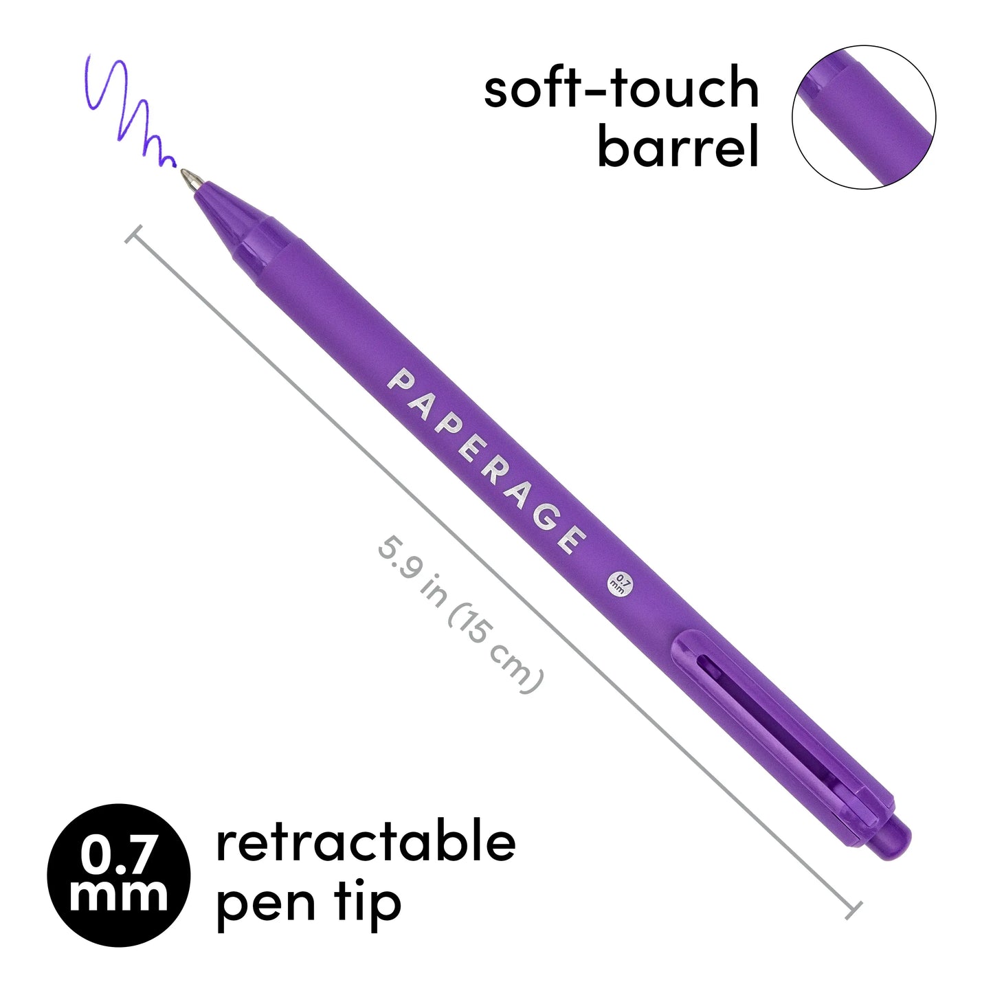 Retractable Gel Pens Rainbow
