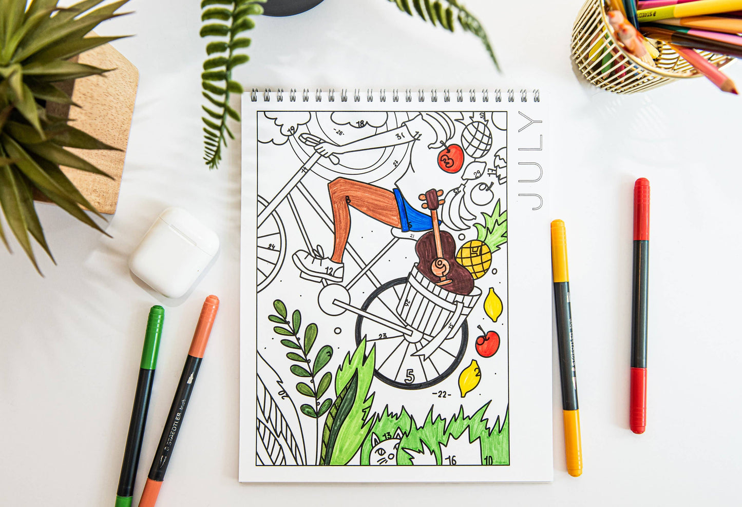 18 Month Color by Day Pages Coloring Book for Adults