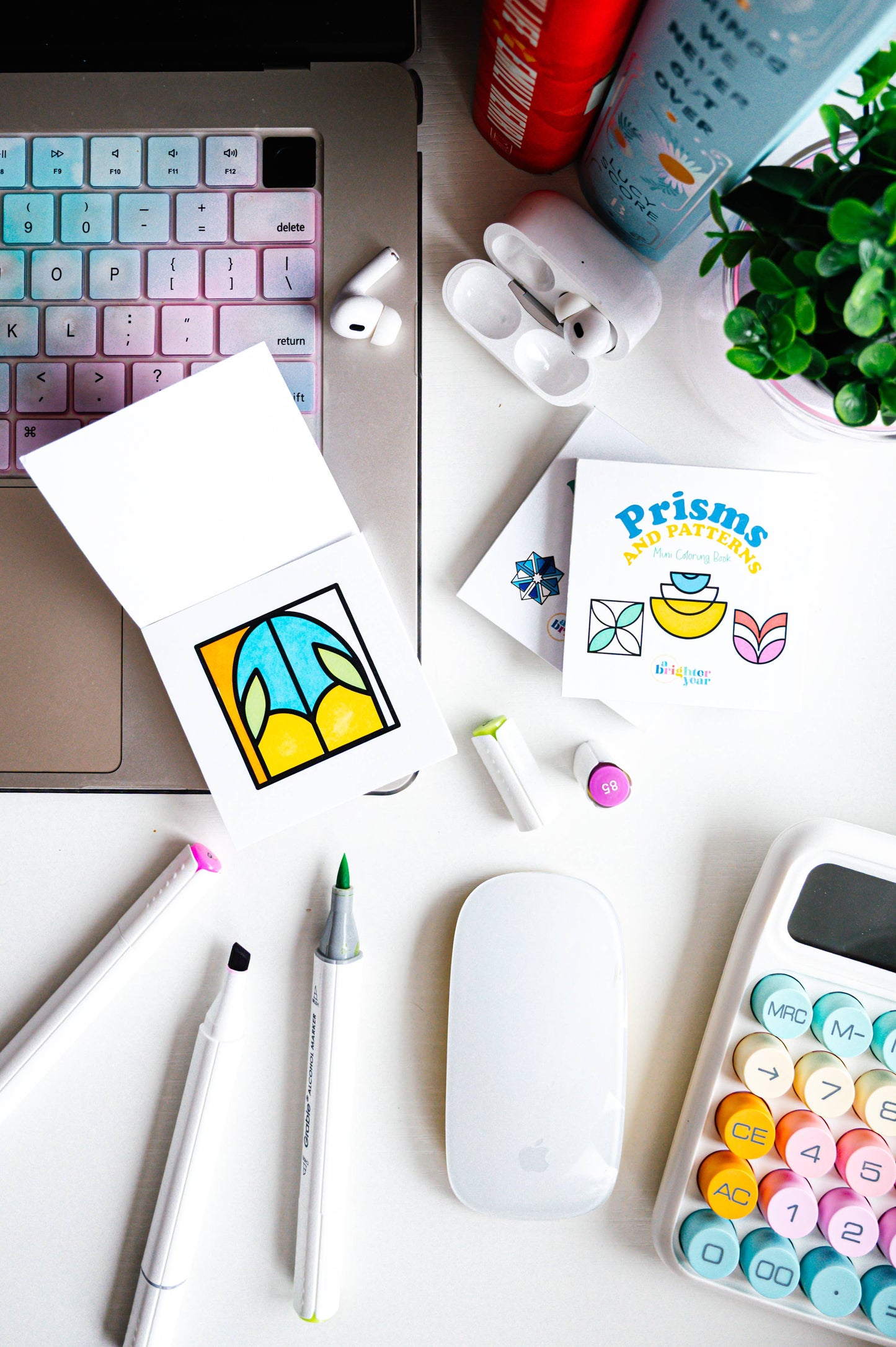 Prisms and Patterns Mini Coloring Book