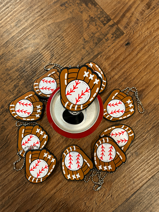 Baseball Glove Can Tab Opener Keychain