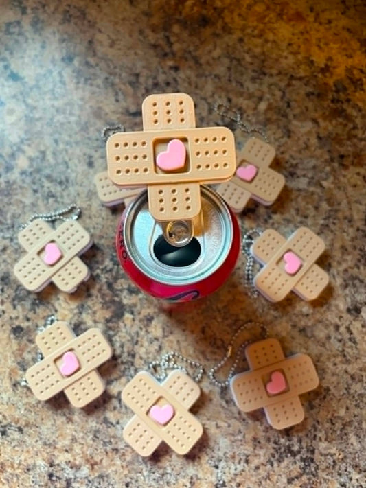 Bandage Can Tab Opener Keychain