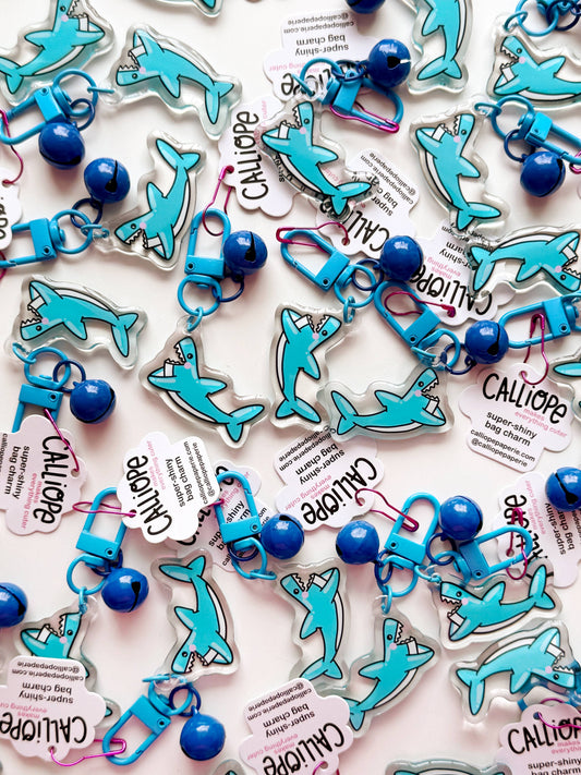 Hello Sharky Mini Bag Charm