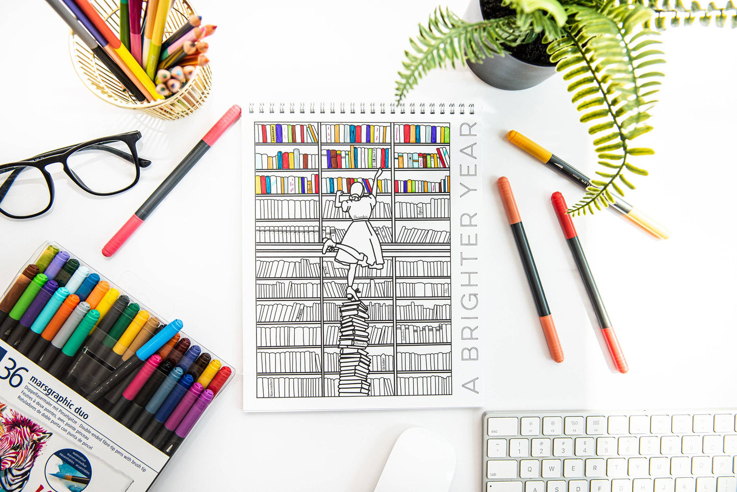 18 Month Color by Day Pages Coloring Book for Adults