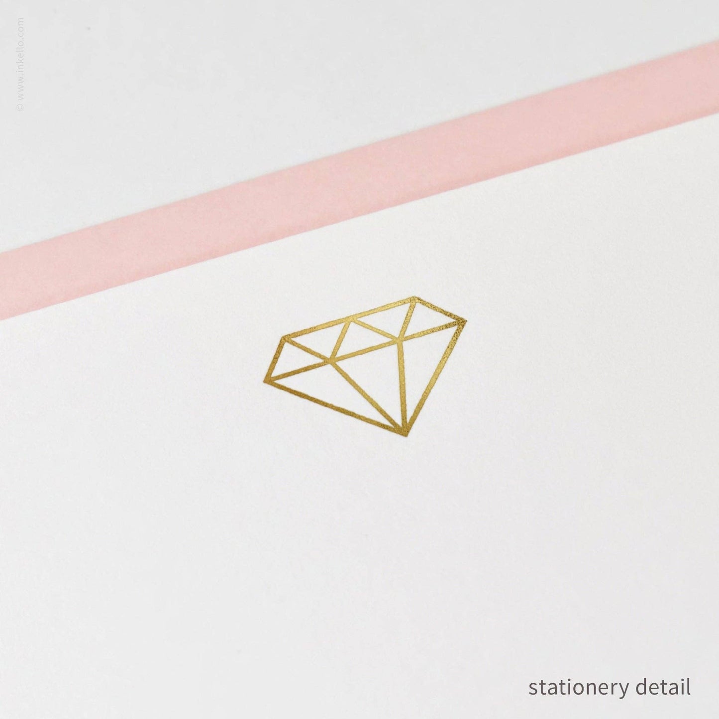 Stationery Set with Gold Gem