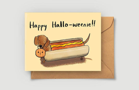 Happy Halloweenie Greeting Card