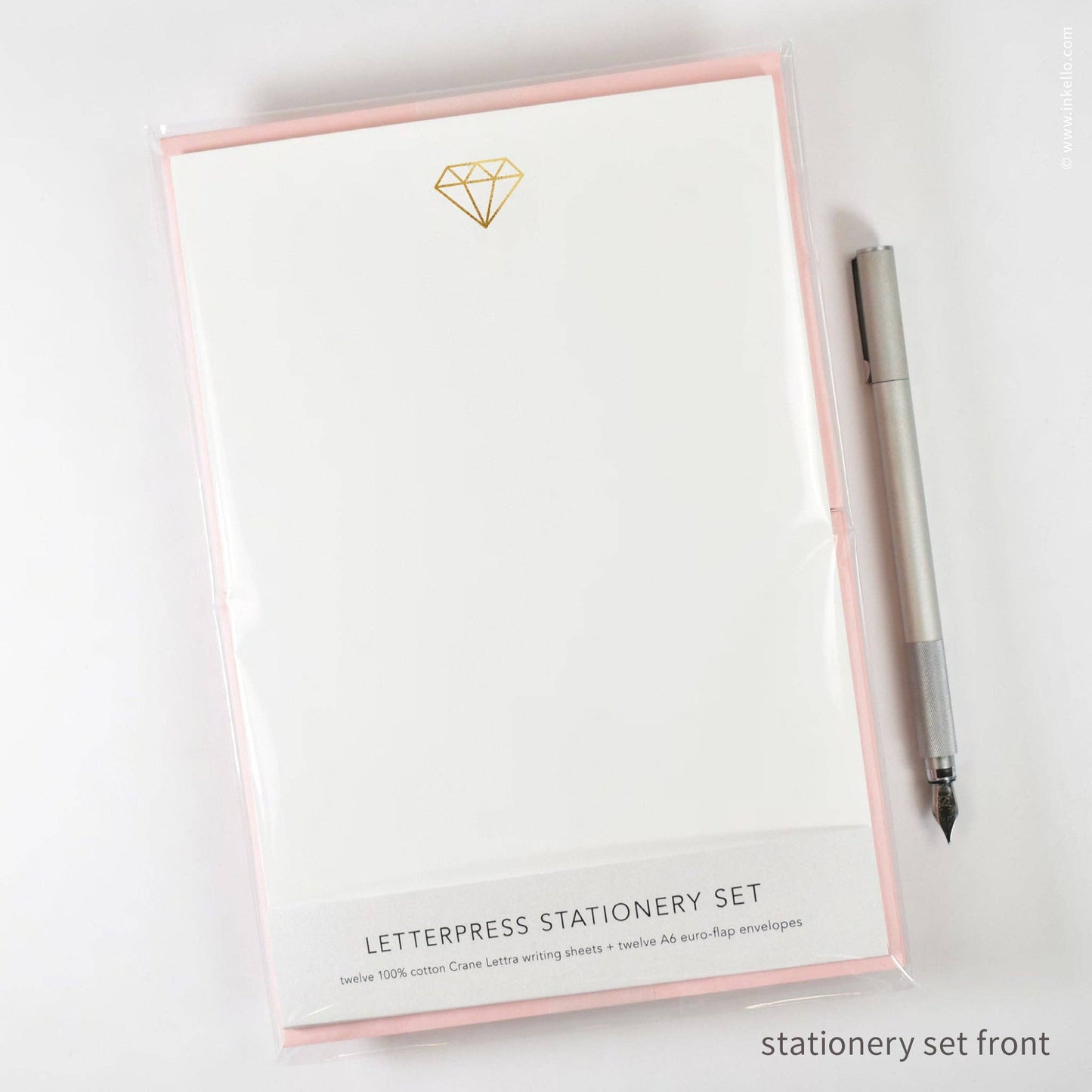 Stationery Set with Gold Gem