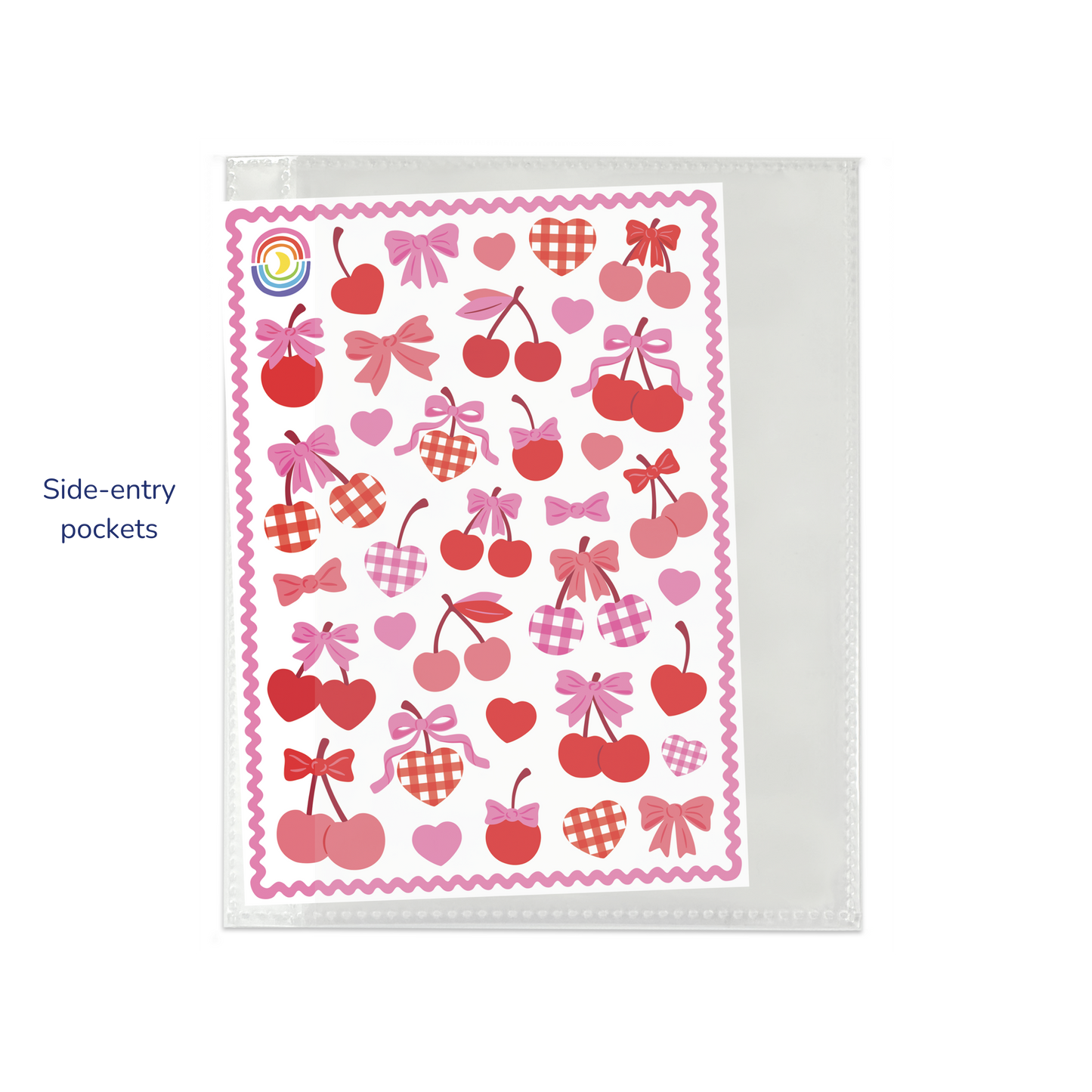 Sticker Organizing Folder Confetti White Moon