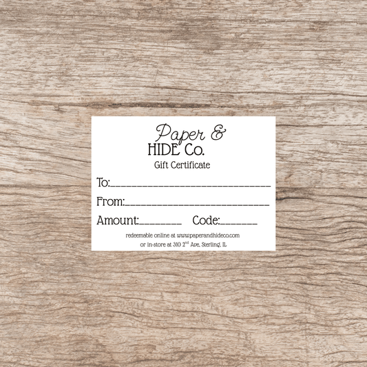 Gift Certificates
