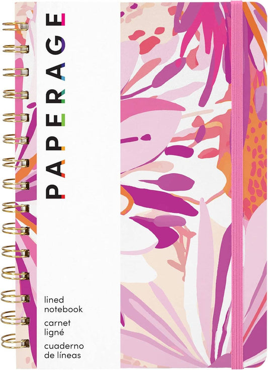 Flower Daze Hardcover Spiral Lined Journal Notebook