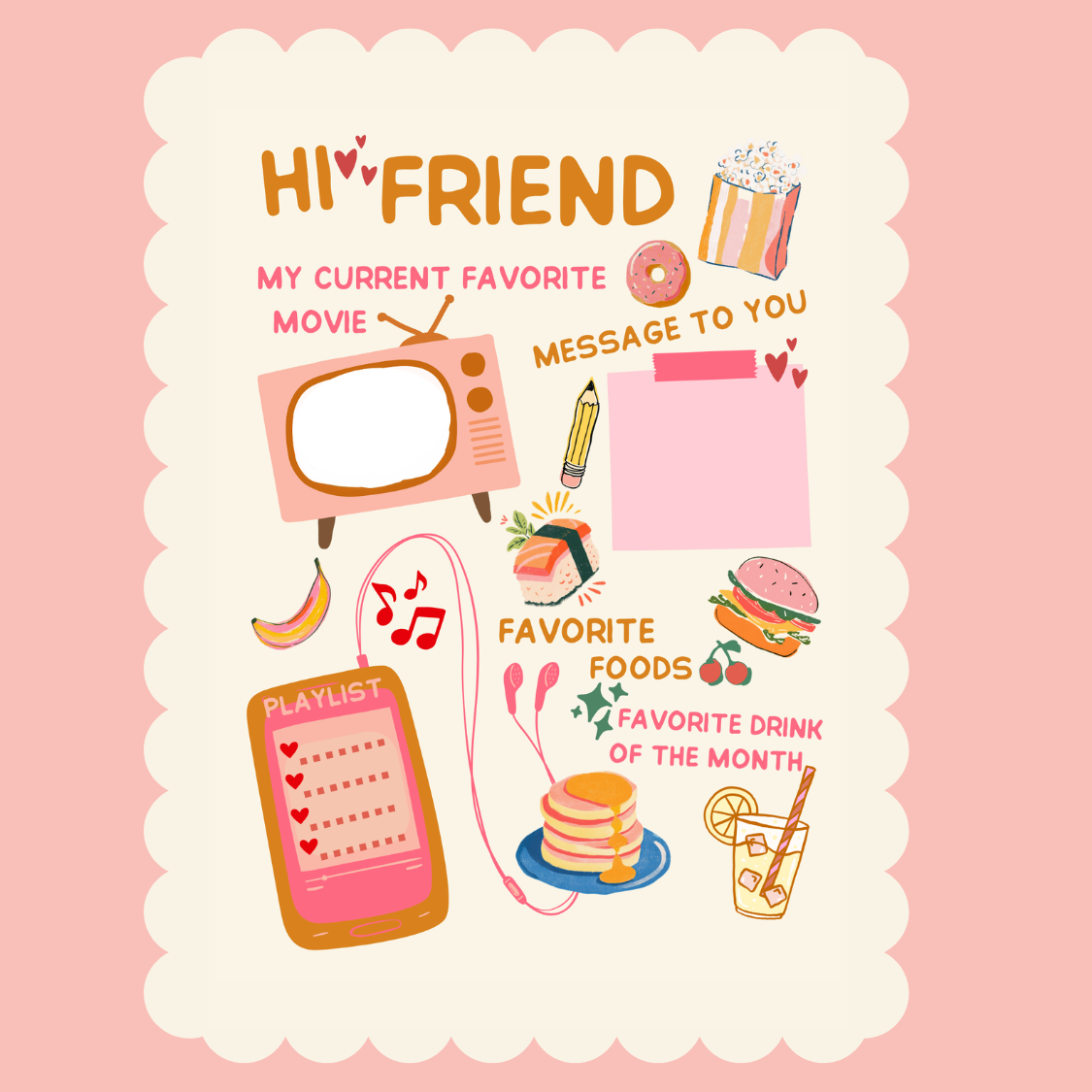 Pen Pal Gift Set |  Friendship Mail Stationery Writing Kit