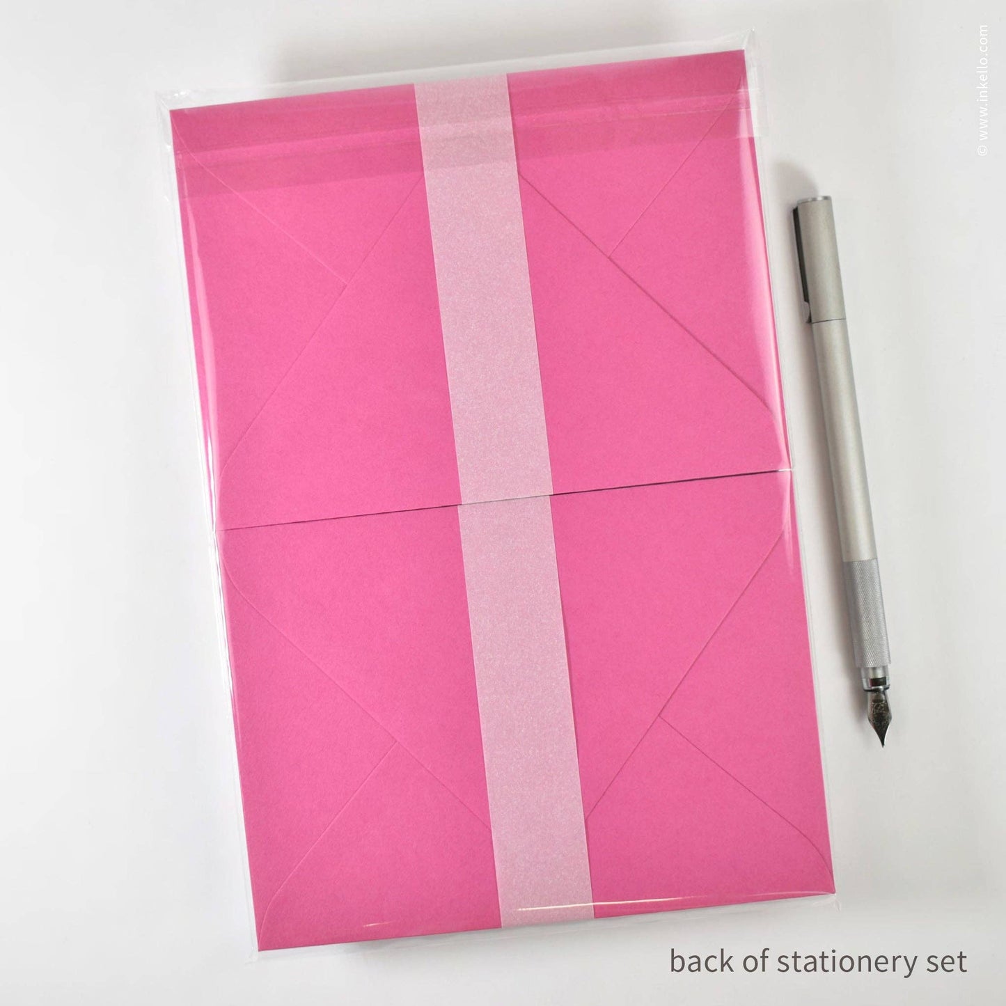 Stationery Set with Purple Flower