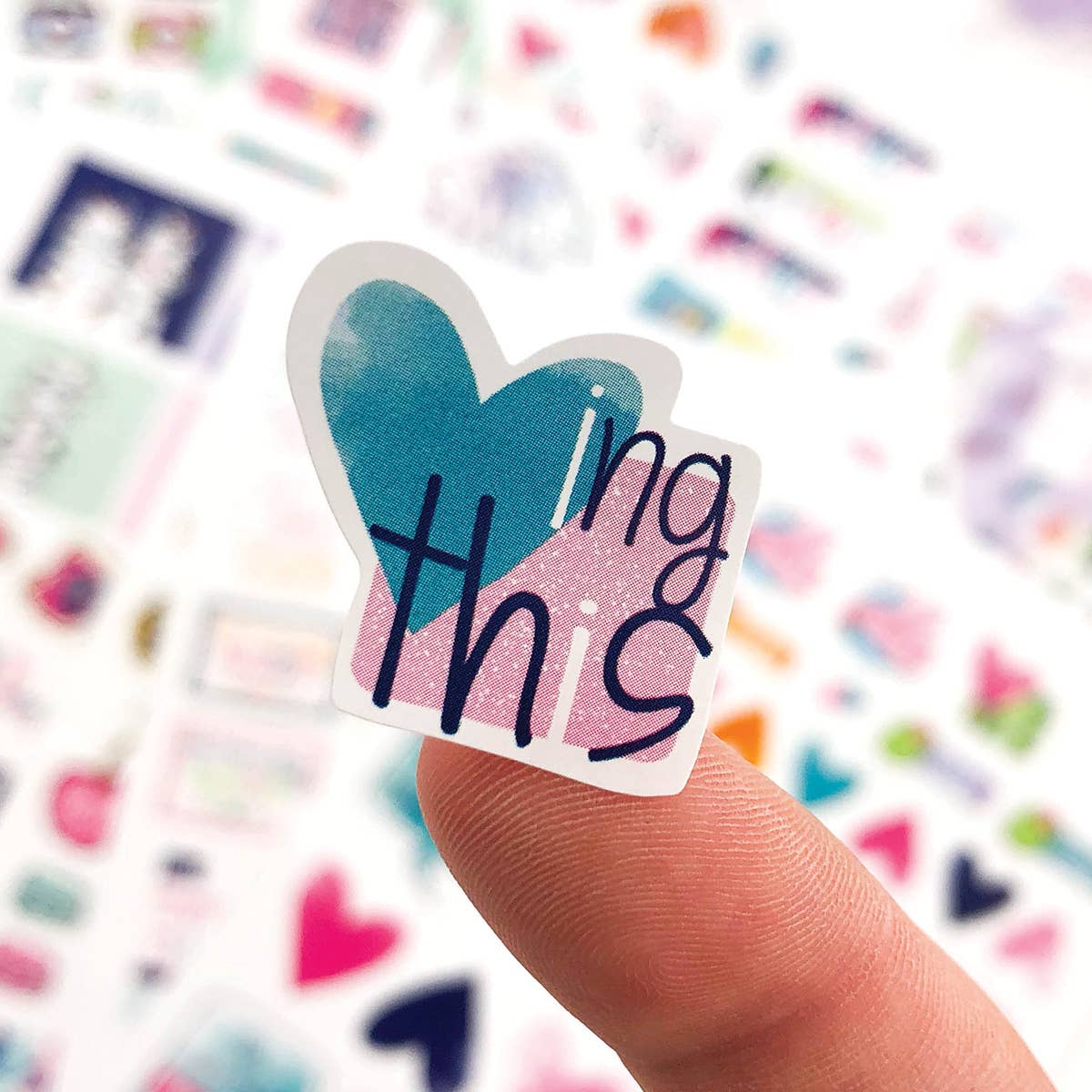 Grateful Heart Stickers for Journaling