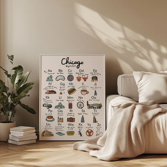 Chicago Alphabet Poster